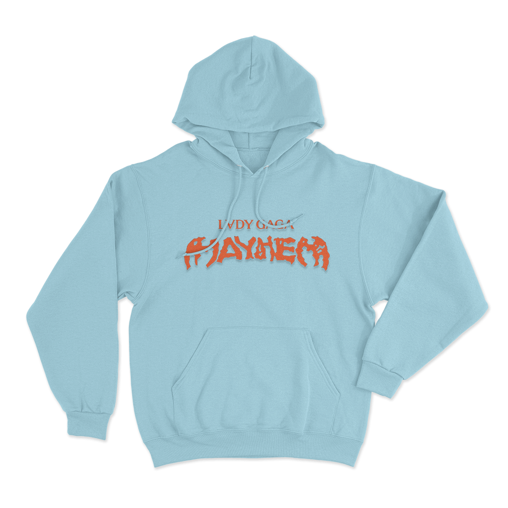 Lady Gaga Mayhem Unisex Hoodie Sky Blue Lady Gaga Mayhem Unisex Hoodie Sky Blue