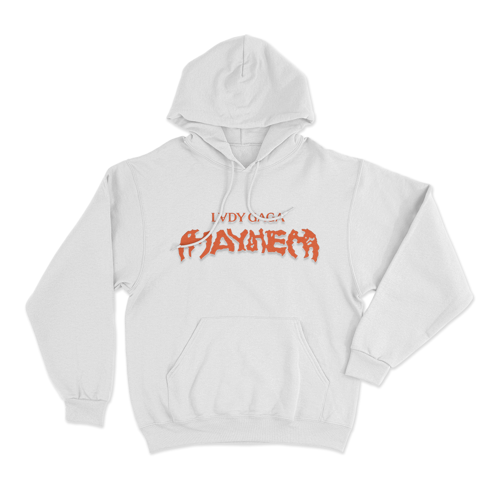Lady Gaga Mayhem Unisex Hoodie White Lady Gaga Mayhem Unisex Hoodie White