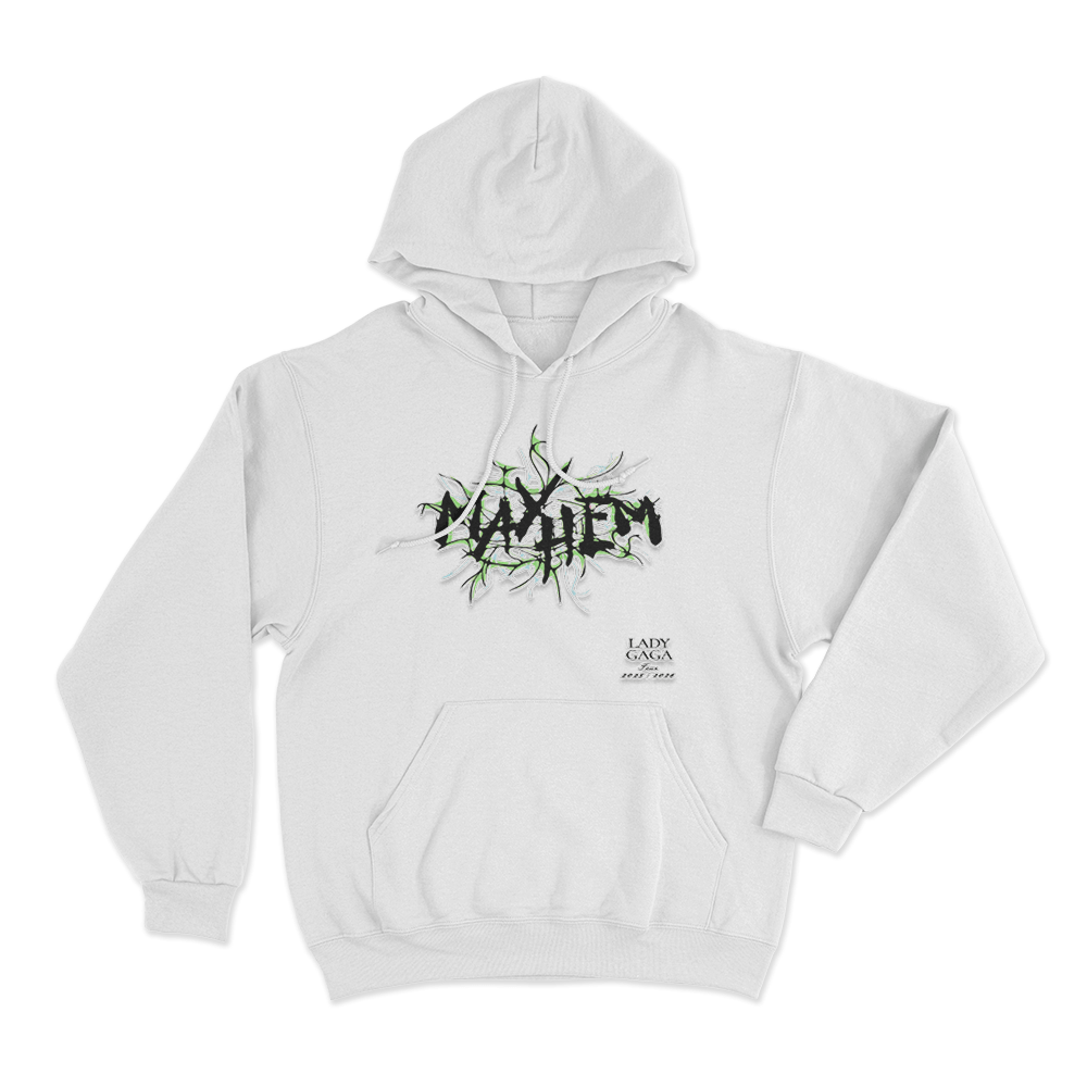 Mayhem Tour Unisex Hoodie White Mayhem Tour Unisex Hoodie White