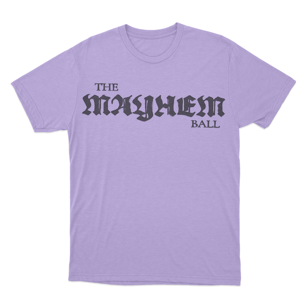 The Mayhem Ball Logo Unisex T Shirt Purple The Mayhem Ball Logo Unisex T Shirt Purple