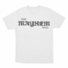 The Mayhem Ball Logo Unisex T Shirt White