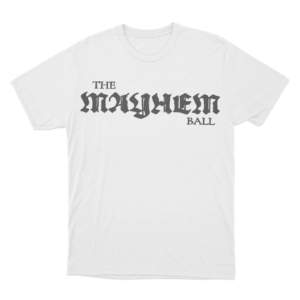 The Mayhem Ball Logo Unisex T Shirt White