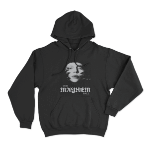 The Mayhem Ball Portrait Unisex Hoodie Black
