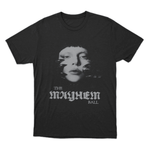 The Mayhem Ball Portrait Unisex T Shirt Black
