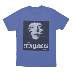 The Mayhem Ball Portrait Unisex T Shirt Blue