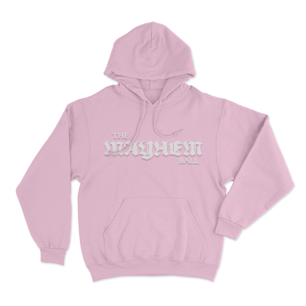 The Mayhem Ball Unisex Hoodie Pink The Mayhem Ball Unisex Hoodie Pink