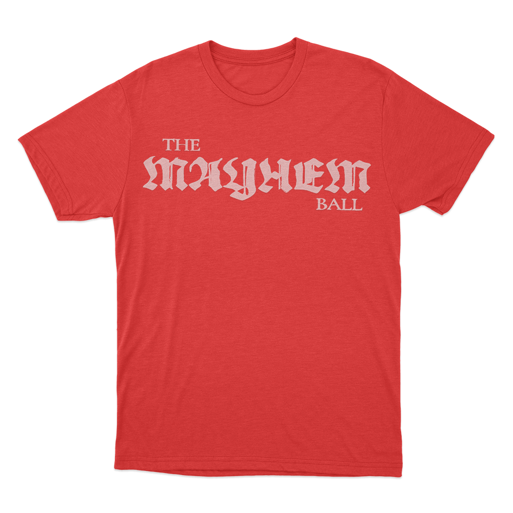 The Mayhem Ball Unisex T Shirt Red The Mayhem Ball Unisex T Shirt Red